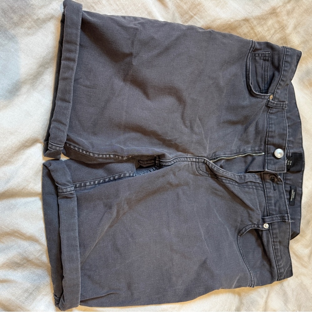 H&M charcoal Denim slim fit Shorts